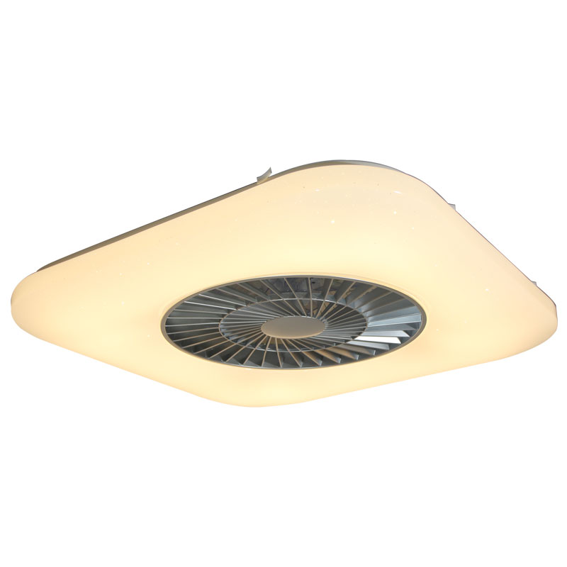 Vierkante plafondventilatorlamp